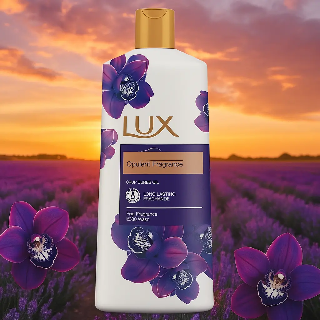 Lux Gel douche Orchidée magique à l'huile de genévrier Parfum opulent 600 ml LUX