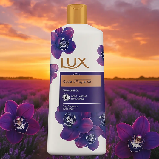 Lux Gel douche Orchidée magique à l'huile de genévrier Parfum opulent 600 ml LUX