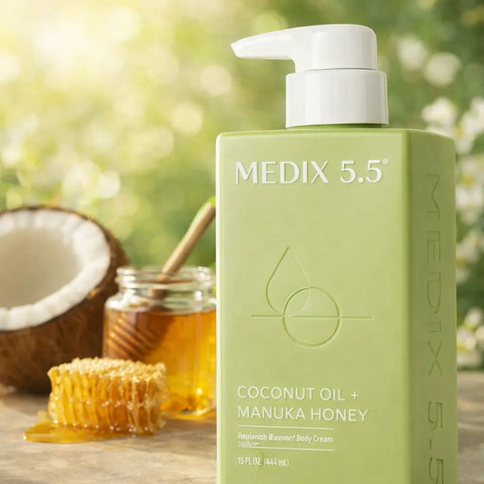 Crème Corps Nourrissante Medix 5.5 Huile de Coco & Miel de Manuka — 444 ml