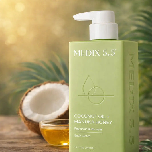 Crème Corps Nourrissante Medix 5.5 Huile de Coco & Miel de Manuka — 444 ml