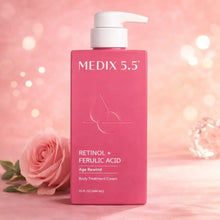 Charger l'image dans la galerie, MEDIX 5.5 RETINOL + FERULIC ACID – 444ML  Crème Corps Anti-Âge – Raffermissante &amp; Lissante