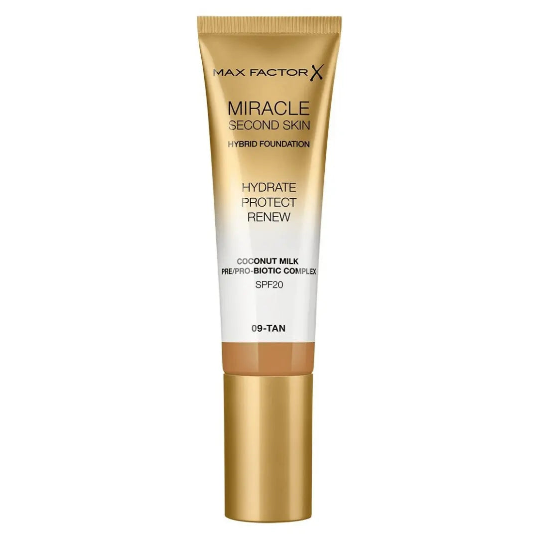 Max Factor Miracle Fond de Teint Hybride Seconde Peau SPF20 - 30ml 09 Tan max factor x