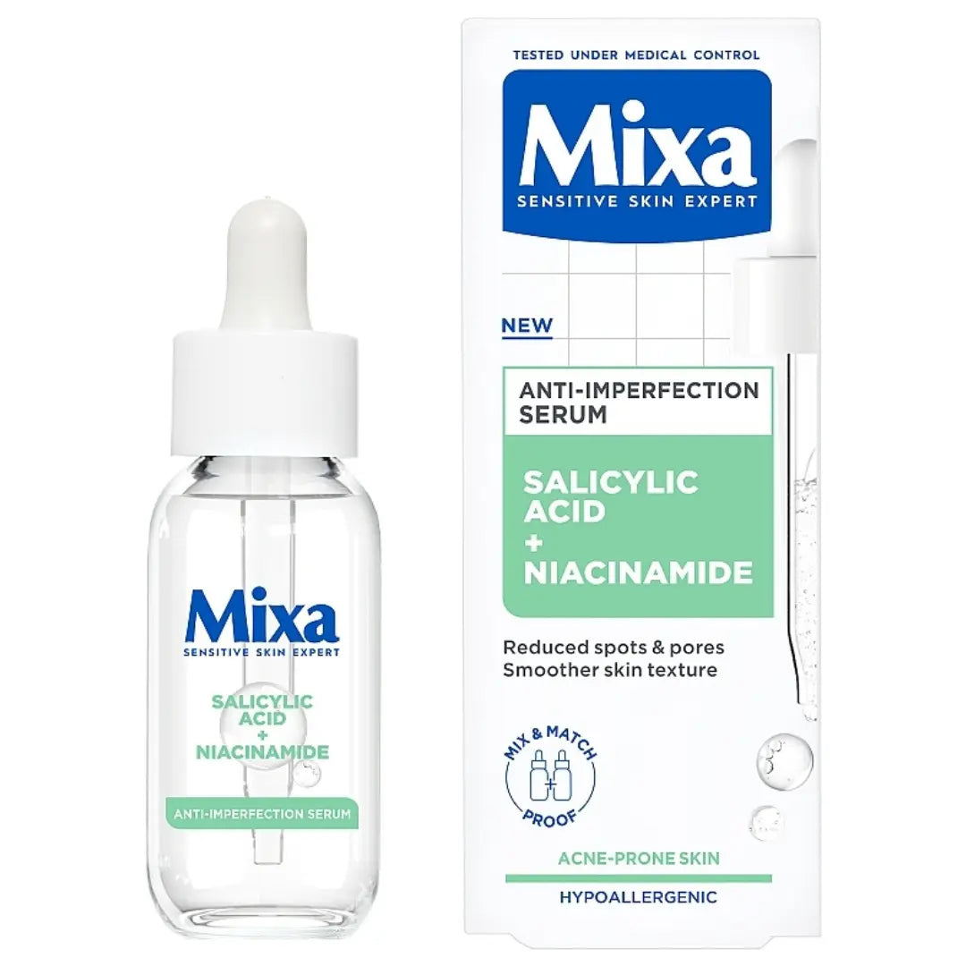 Sérum Anti-Imperfections Mixa — Acide Salicylique & Niacinamide — 30 ml