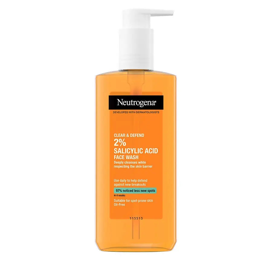 NEUTROGENA Nettoyant pour le visage à l'acide salicylique à 2 % Clear & Defend NEUTROGENA