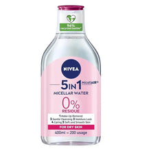 Charger l'image dans la galerie, NIVEA Eau micellaire démaquillante, peaux sèches et sensibles, 400 ml NIVEA