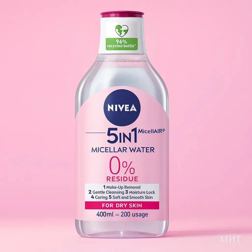 NIVEA Eau micellaire démaquillante, peaux sèches et sensibles, 400 ml NIVEA