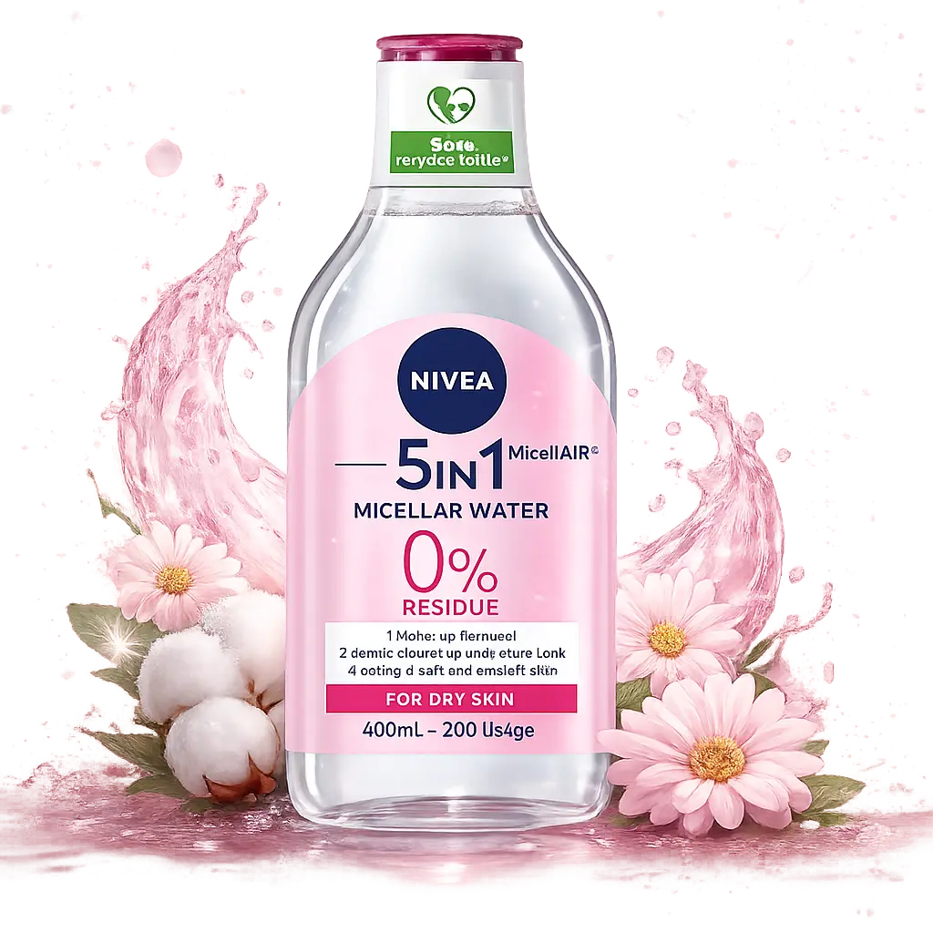 Eau Micellaire Nivea Démaquillante Peaux Sèches & Sensibles — 400 ml