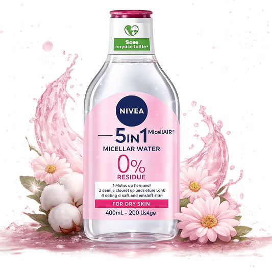 Eau Micellaire Nivea Démaquillante Peaux Sèches & Sensibles — 400 ml
