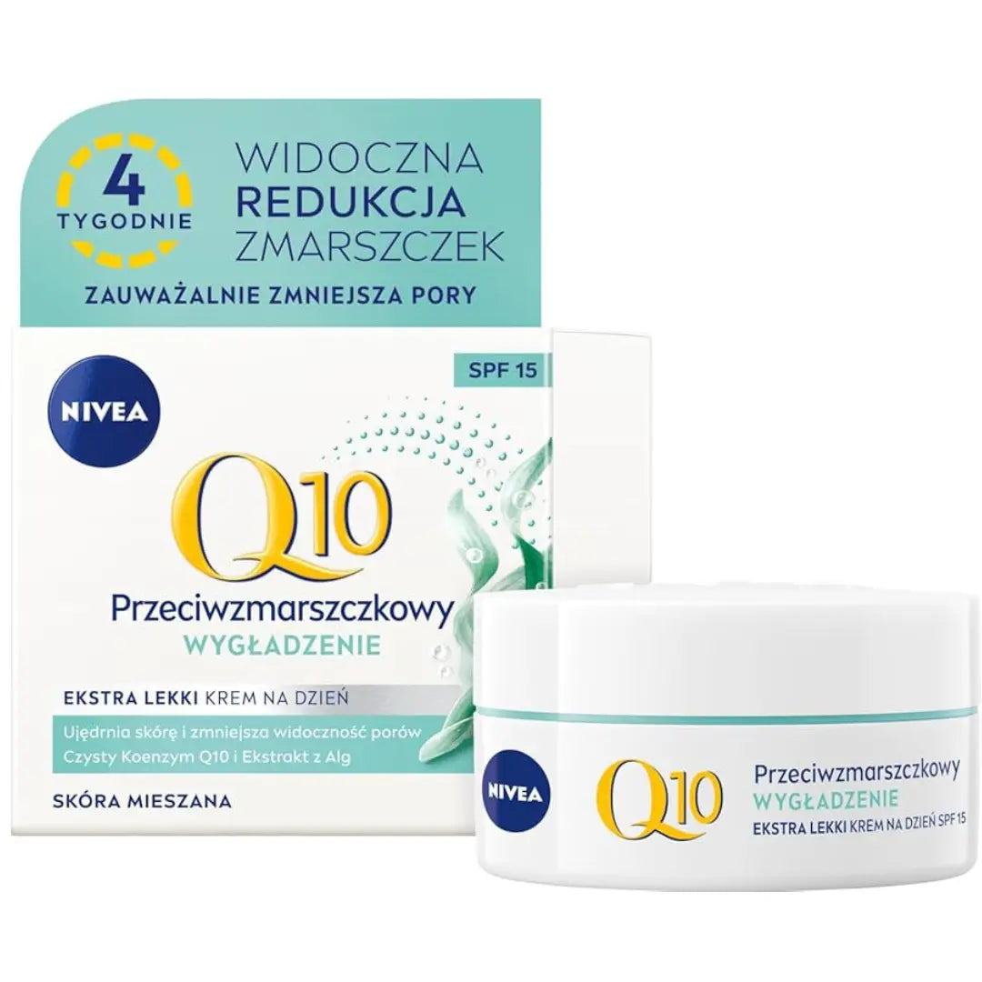 NIVEA Q10 Lissage Crème de Jour Anti-Rides Ultra Légère SPF 15,50 ml - MHT MULTI SERVICES