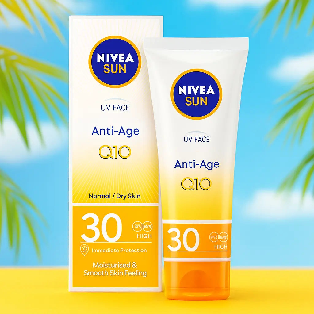 NIVEA SUN – UV Face Anti-Age Q10 SPF30 (peaux normales à sèches). 50 ML NIVEA