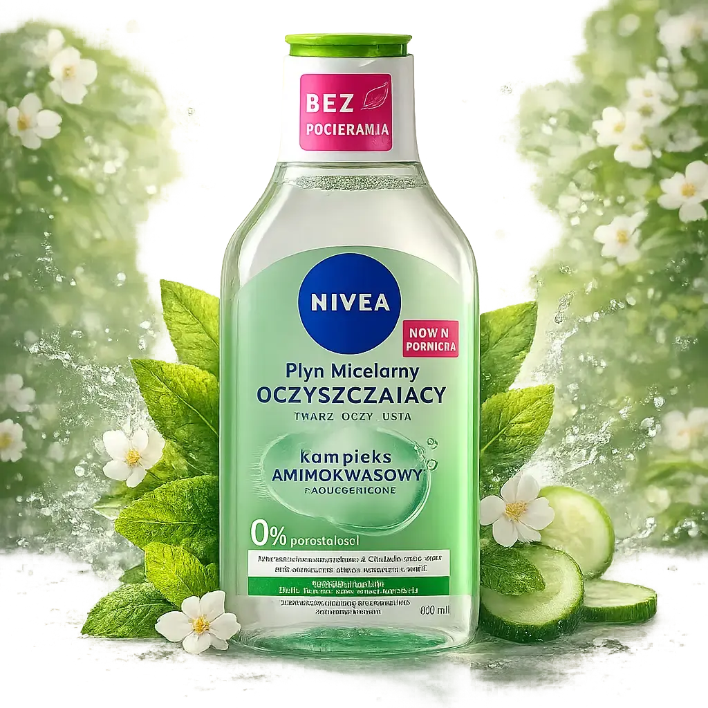 NIVEA – Eau micellaire Nettoyante (Complexe d’acides aminés + Algues océaniques) 400 ML NIVEA