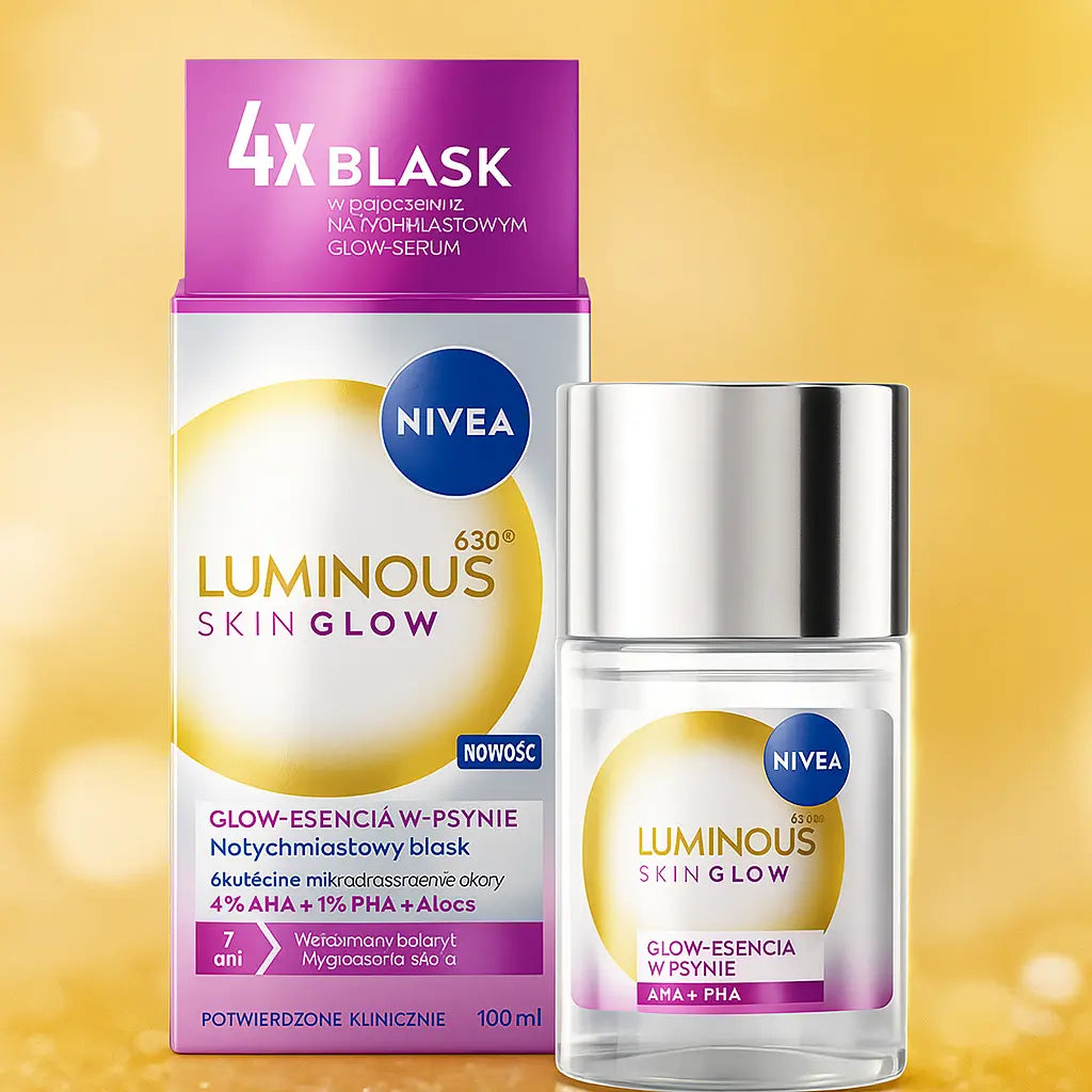 NIVEA – Luminous 630° Skin Glow – Glow Essence AHA + PHA (100 ml) NIVEA