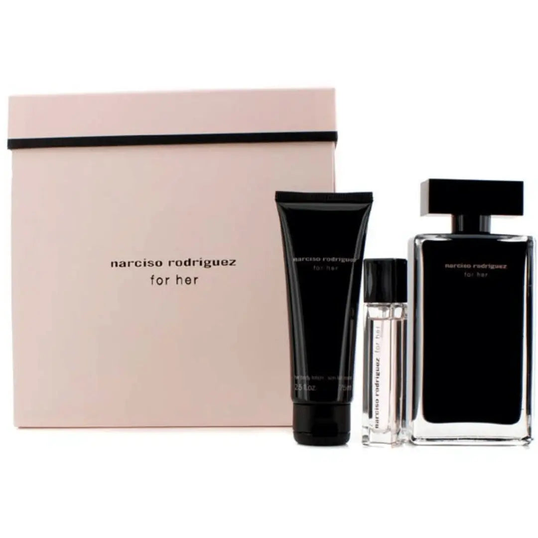 Narciso Rodriguez for Her 100ml EDT Spray / 50ml Body Lotion / 10ml EDT Spray Narciso Rodriguez