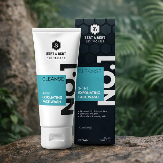 Nettoyant Exfoliant Visage 3-en-1 Bert & Bert Cleanse — 150 ml