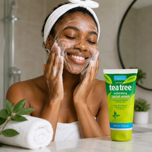 Nettoyant Exfoliant Visage Beauty Formulas Tea Tree — 150 ml