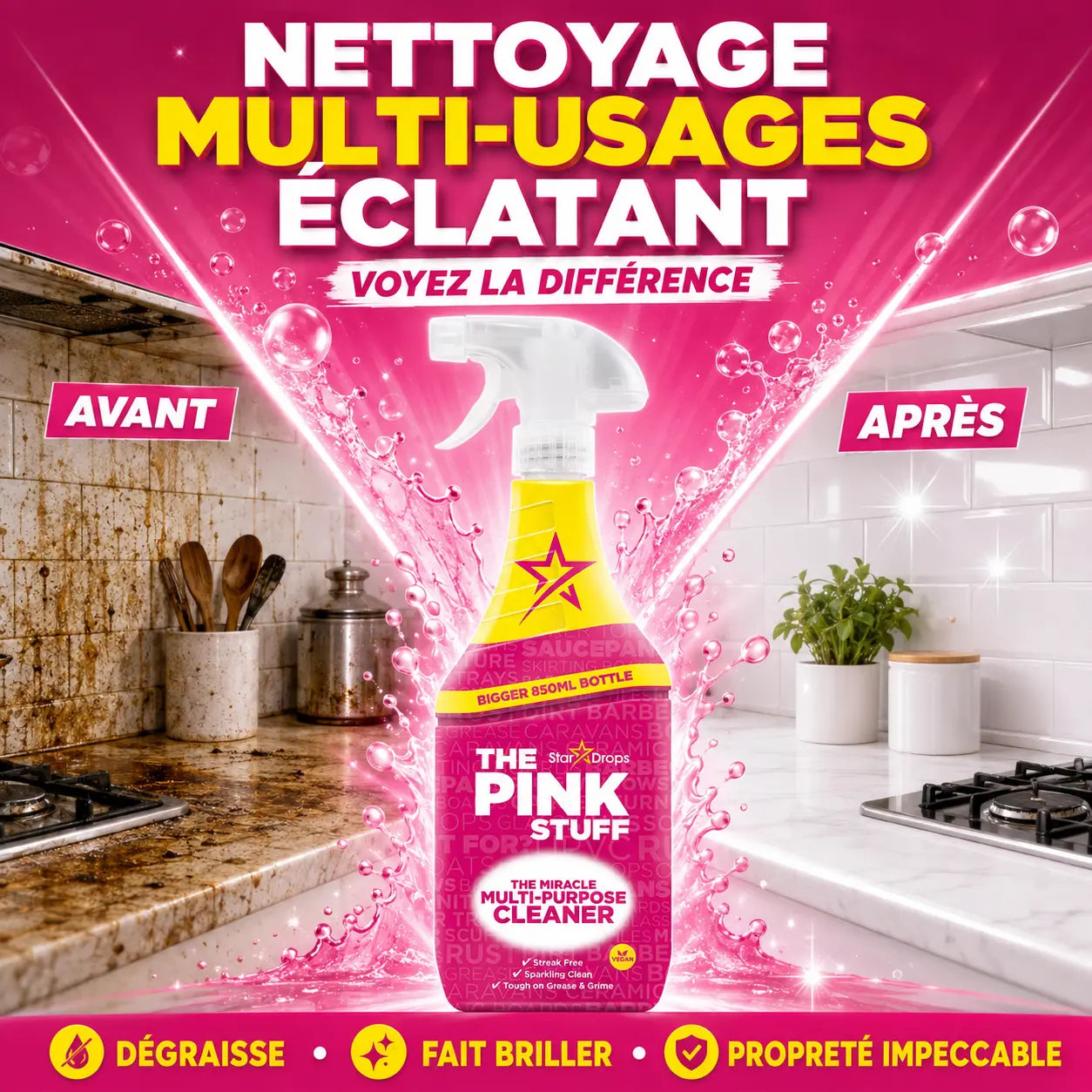 Nettoyant Multi-Usage The Pink Stuff The Miracle — 850 ml