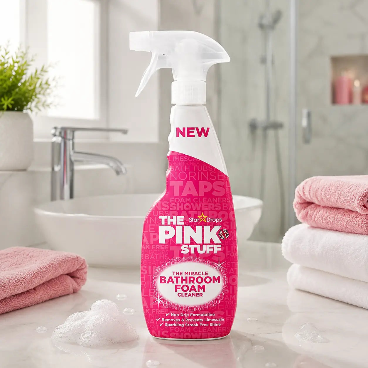 Nettoyant Salle de Bain Moussant The Pink Stuff The Miracle — 750 ml