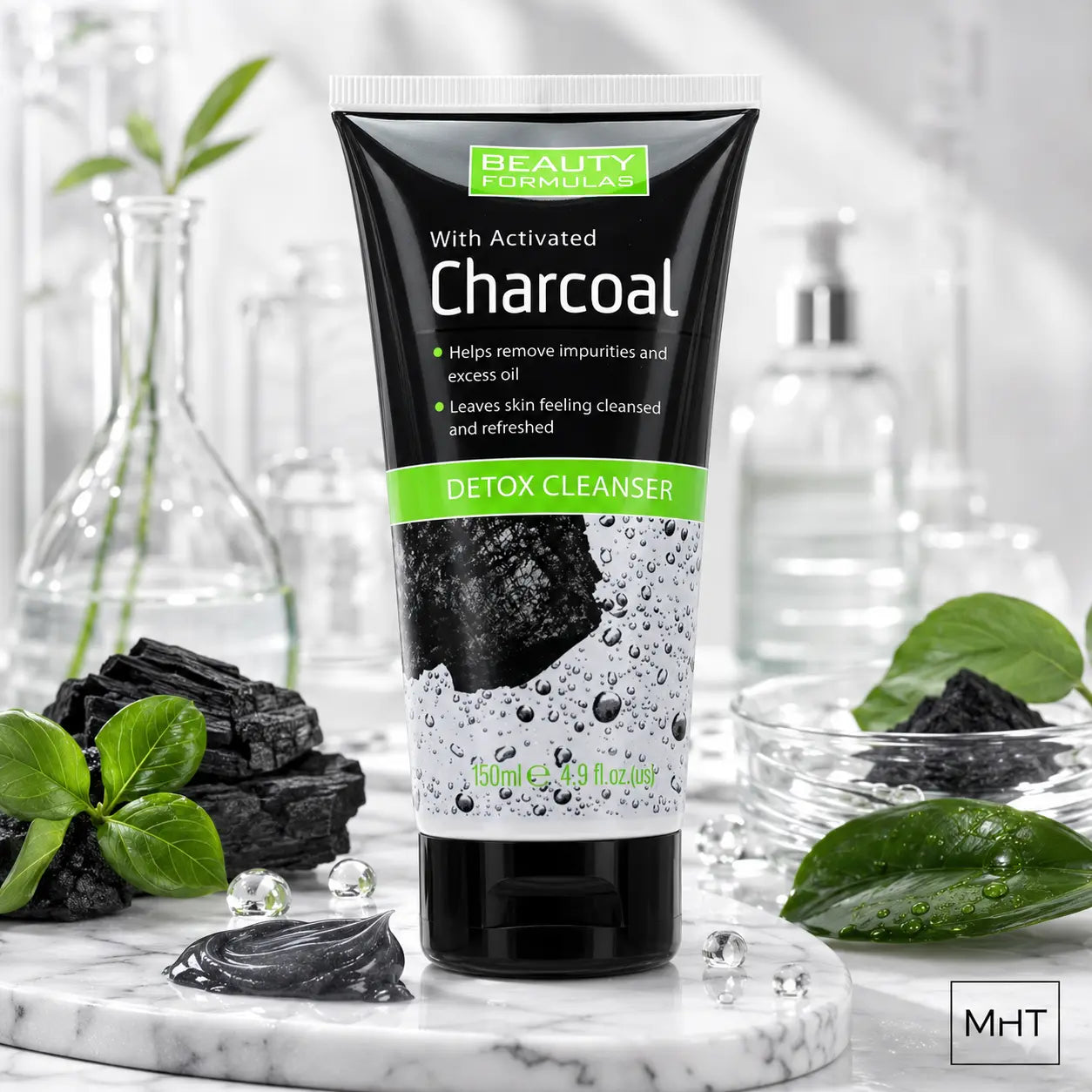 Nettoyant Visage Beauty Formulas Charbon 150 ml