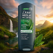 Charger l&#39;image dans la galerie, Nettoyant corps et visage Dove Reviving Minerals &amp; Sage avec microhydratation nourrissante 24 heures DOVE
