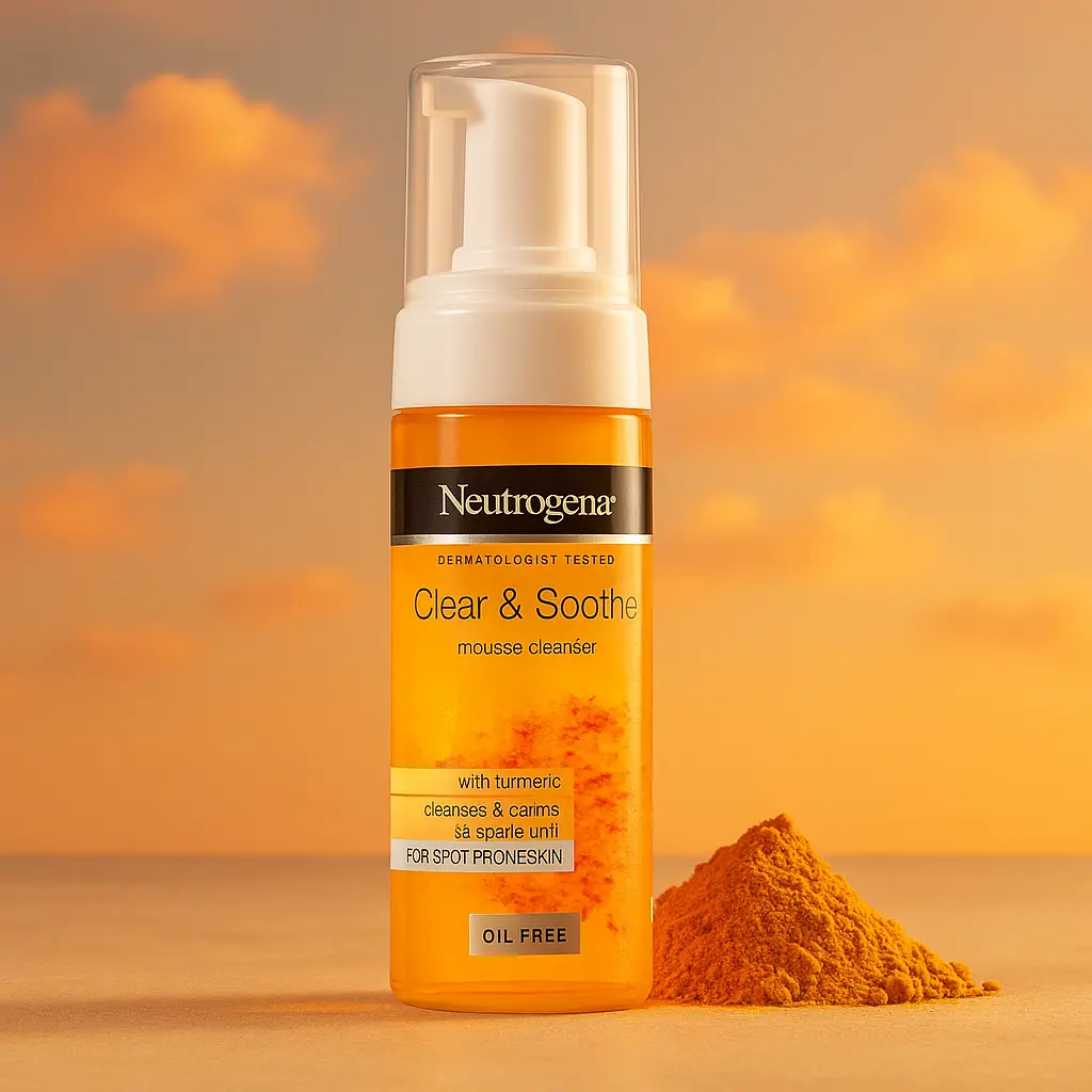Mousse Nettoyante Visage Neutrogena Clear et Soothe Curcuma 150 ml