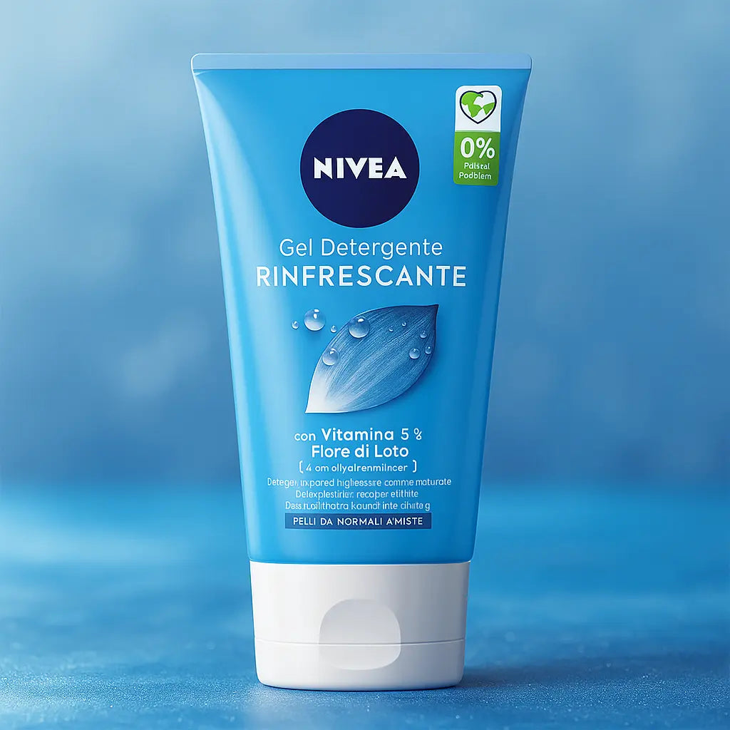 Nivea Gel Nettoyant Rafraîchissant à la Fleur de Lotus et à la Vitamine E, 150 ML NIVEA