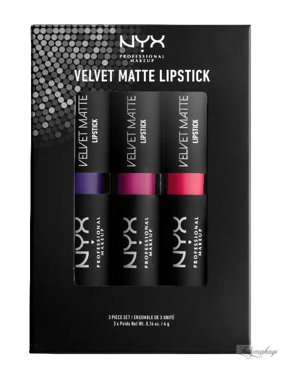 Nyx pack de 3 rouge a lèvre velvet 03 NYX