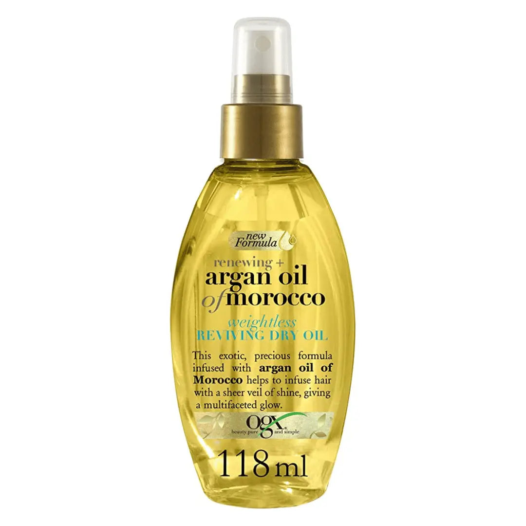 OGX Renewing+ Huile d'Argan du Maroc Huile Sèche Revitalisante Légère 118 ml OGX