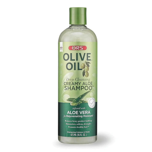 ORS Shampooing crémeux nettoyant en profondeur à l'huile d'olive à l'aloès 473 ML ORS