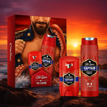 Charger l&#39;image dans la galerie, Old Spice Captain Coffret cadeau déodorant et gel douche OLD SPICE
