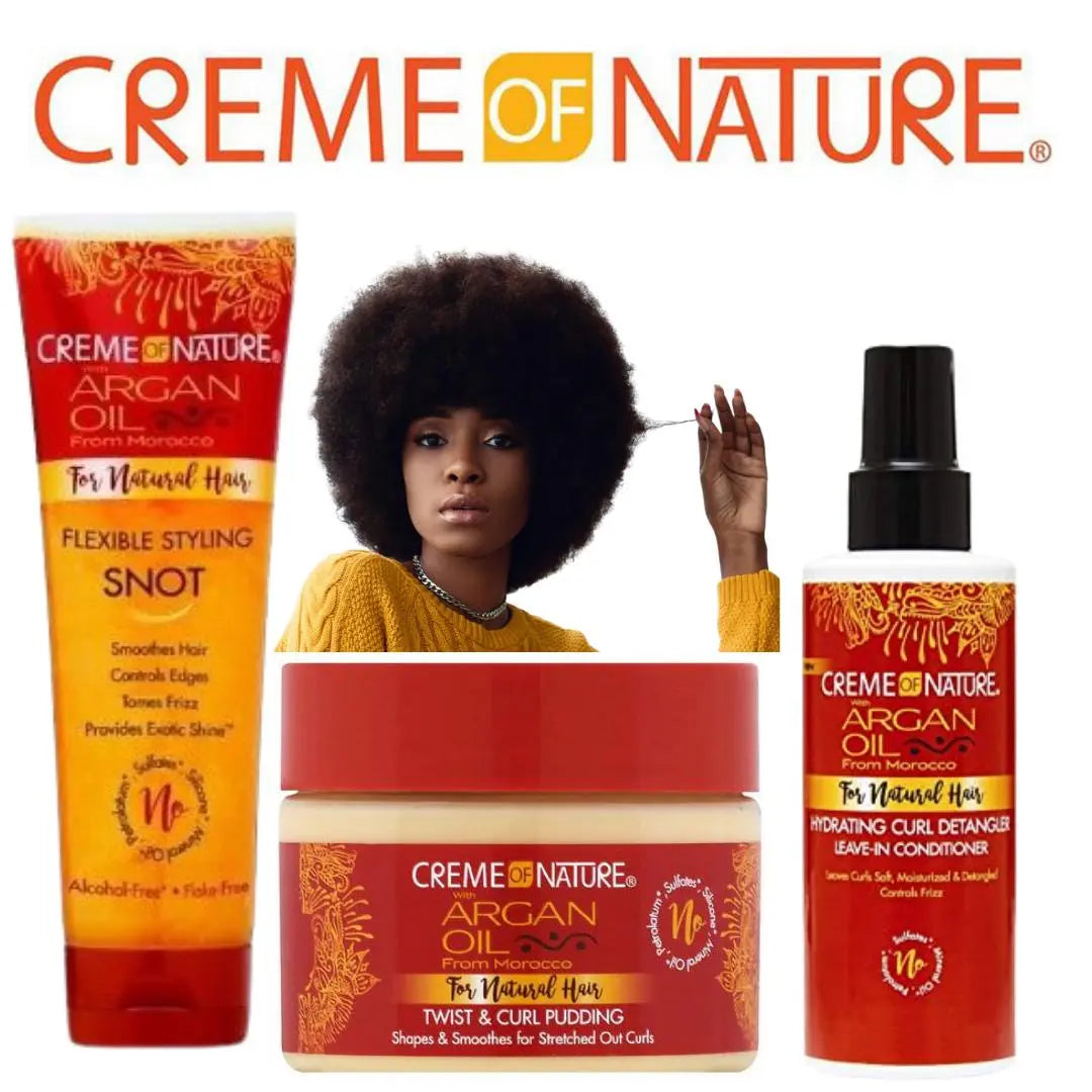 Organ Oil Creme coiffante pour les boucles, Gel pour style et un conditionneur sans rinçage CREME OF NATURE