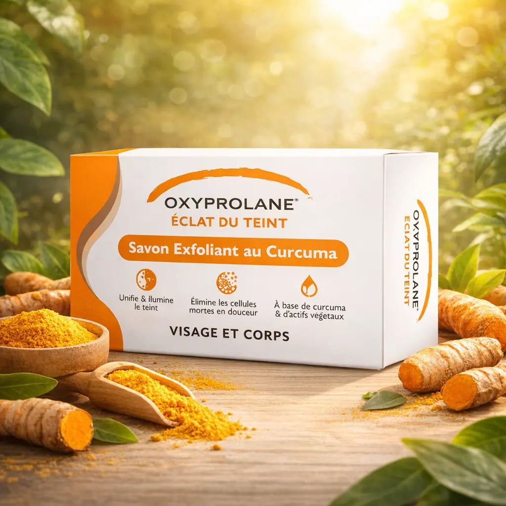 Savon Exfoliant Visage & Corps Oxyprolane Éclat du Teint Curcuma — 220 g