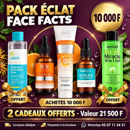 Pack N°55 Éclat Face Facts — 5 soins visage dont 2 offerts