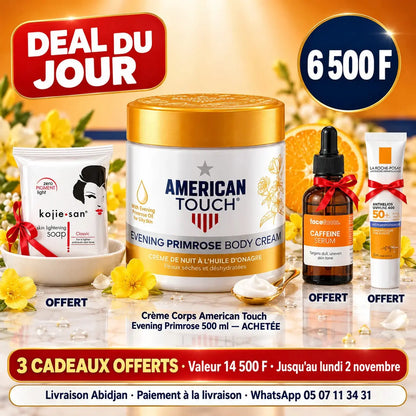 Pack N°57 Deal du jour American Touch — 4 produits dont 3 offerts