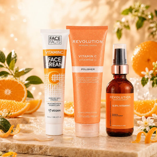 Pack Routine Glow Intense — Gommage Revolution + Sérum Vitamine C 12,5 % + Crème Visage