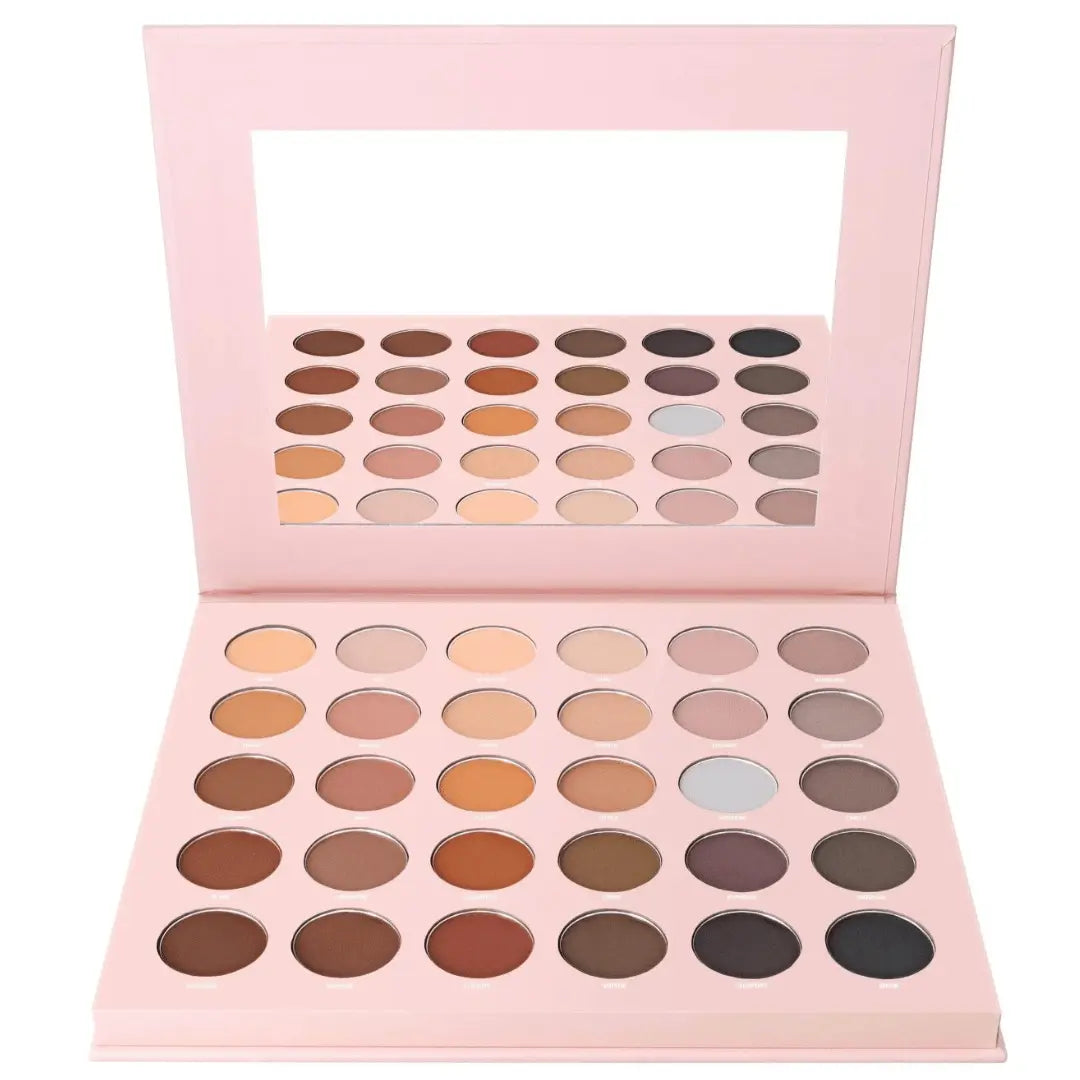Palette de pigments pressés Just Mattes W7 - 30 couleurs nude naturelles - Longue durée impeccable w7