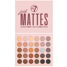 Charger l&#39;image dans la galerie, Palette de pigments pressés Just Mattes W7 - 30 couleurs nude naturelles - Longue durée impeccable w7
