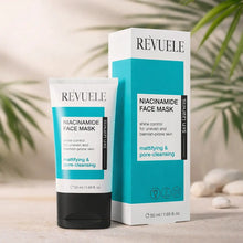 Charger l'image dans la galerie, REVUELE NIACINAMIDE  50ML  Masque Visage Matifiant &amp; Purifiant – Peaux Mixtes à Grasses