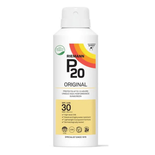 RIEMANN P20 Original Spray Continu SPF30 150 ml Protection Solaire Avancée, Protection Haute Performance RIEMANN