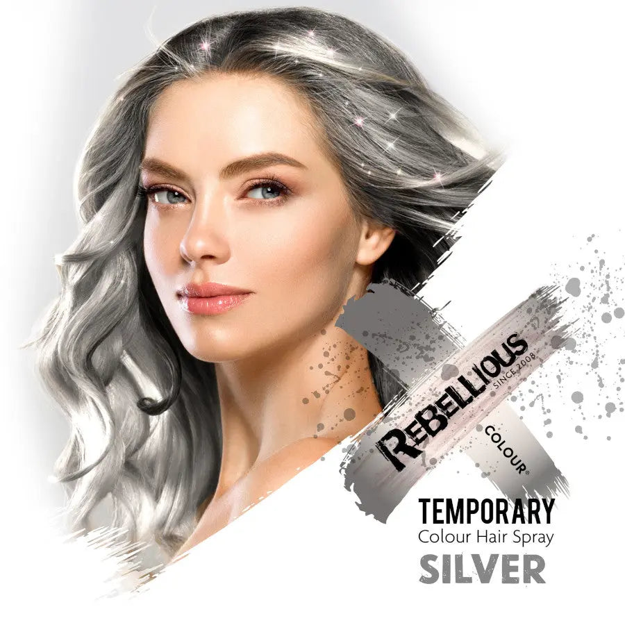Rebellious Spray Couleur Temporaire Silver 125ml Rebellious