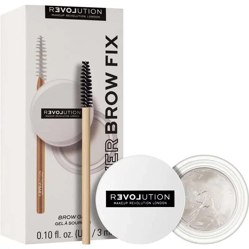 Relove by Revolution Power Brow Fix gel fixateur sourcils transparent 3 ml avec brosse