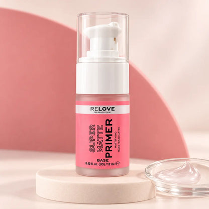 Relove by Revolution Super Matte Primer – Base Matifiante Anti-Brillance 12 ml