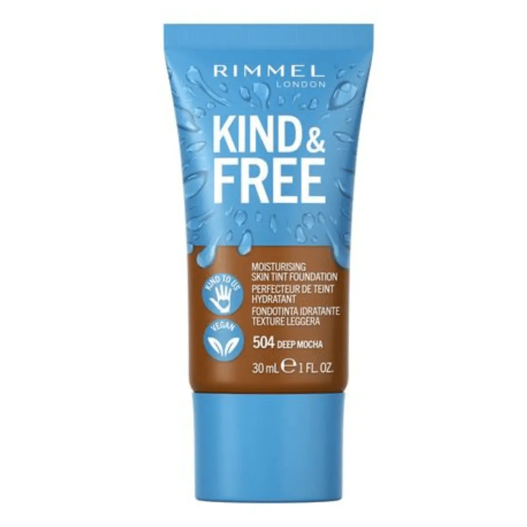 Rimmel Kind + Free Fond de teint hydratant pour la peau, 504 Deep Mocha rimmel london