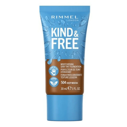 Rimmel Kind + Free Fond de teint hydratant pour la peau, 504 Deep Mocha rimmel london