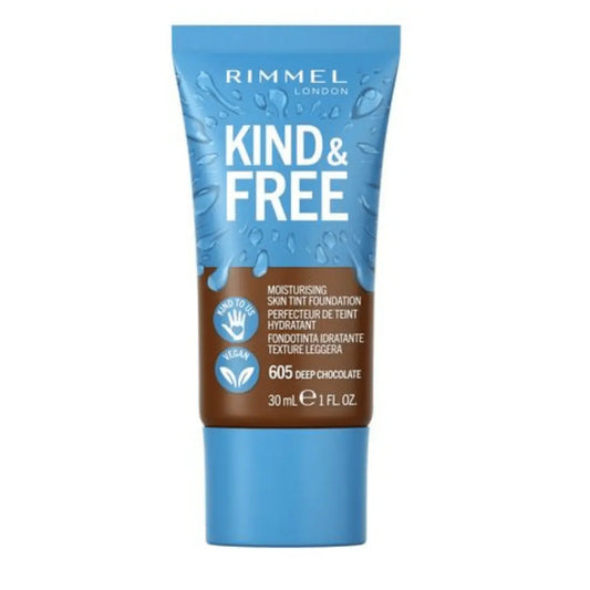Rimmel Kind + Free Fond de teint hydratant pour la peau, 605 Deep Chocolate rimmel london