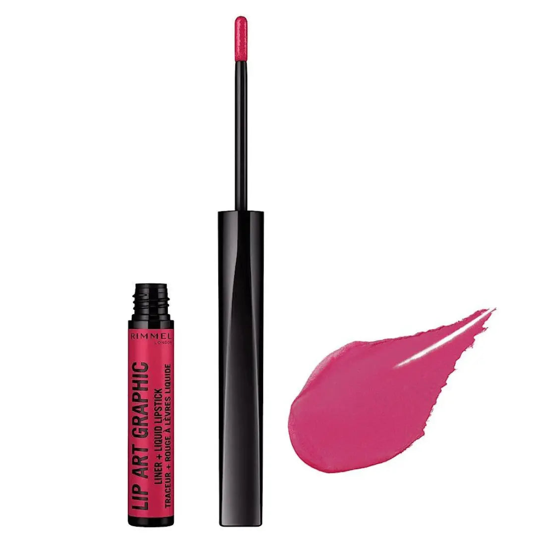 Rimmel London Lip Art Graphic Liner & Rouge à Lèvres Liquide - 110 Vibez rimmel london