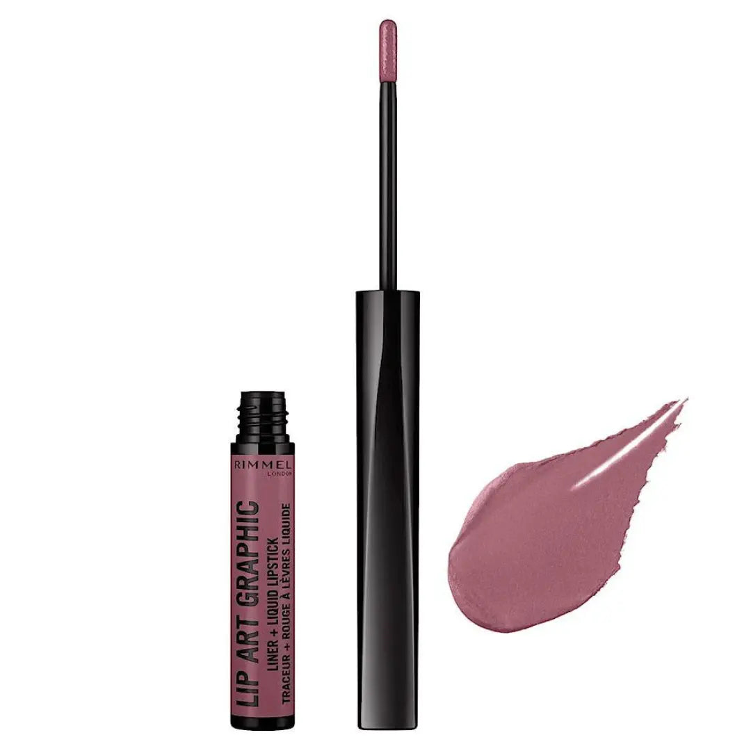 Rimmel London Lip Art Graphic Liner & Rouge à Lèvres Liquide - 220 Violet Vandal rimmel london
