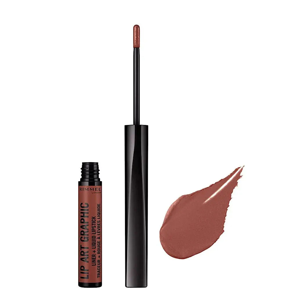 Rimmel London Lip Art Graphic Liner & Rouge à Lèvres Liquide - 760 now or never rimmel london