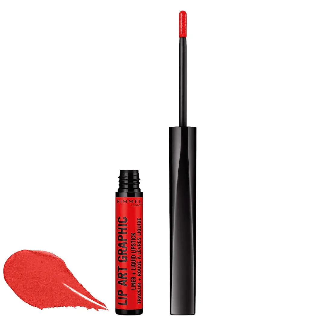 Rimmel London Lip Art Graphic Liner & Rouge à Lèvres Liquide - 860 go hard rimmel london
