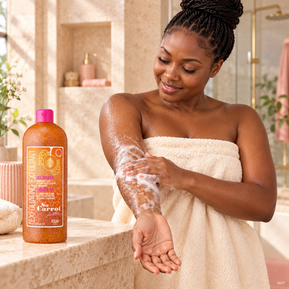 Gel Douche Exfoliant Fair & White So Carrot — Extraits de Carotte & Noyaux d'Abricot — 940 ml