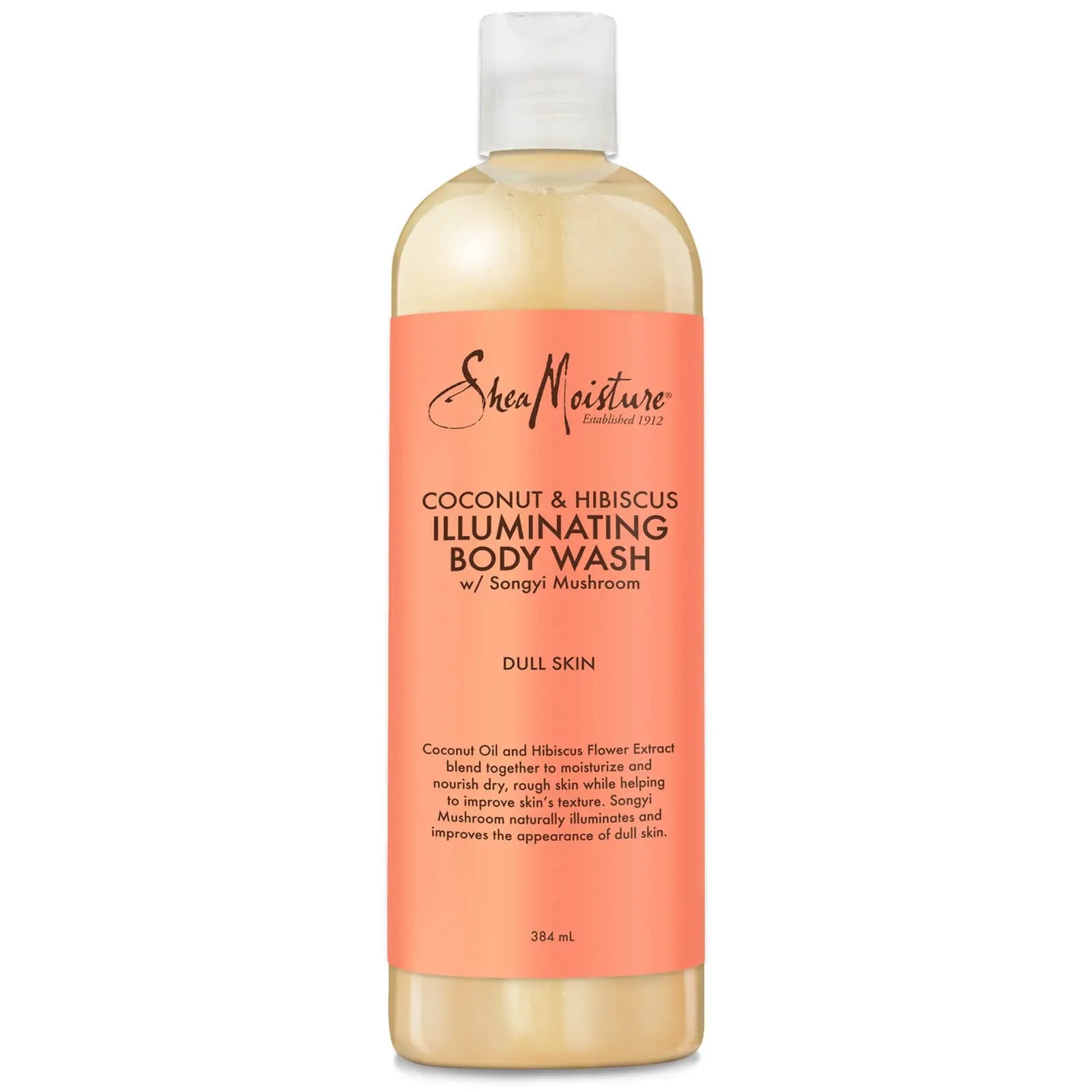 SHEA MOISTURE Gel douche éclaircissant à la noix de coco et à l'hibiscus   384 mL SHEA MOISTURE